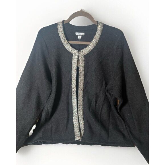Croft & Barrow Womens Wool Cardigan Sweater Size XL Sequin Special Occasion MOB - Picture 1 of 10